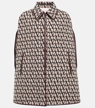 Mantella Toile Iconographe con pelle | Valentino
