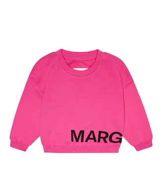 Logo-printed cotton sweatshirt | MM6 Maison Margiela Kids