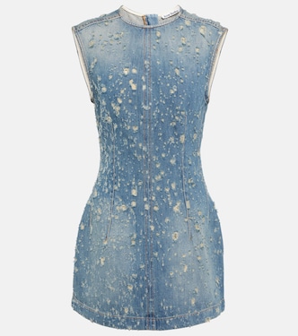 Distressed denim minidress | Acne Studios