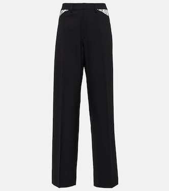 Cutout wool straight pants | Dion Lee