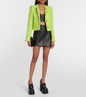 Mini-jupe Medusa ‘95 en cuir | Versace