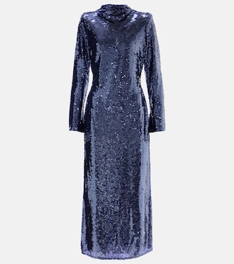 Midikleid mit Pailletten | Self-Portrait