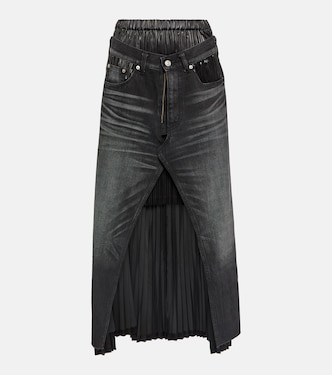 x Levi’s® falda midi en denim a capas | Junya Watanabe