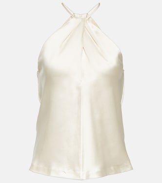 Top Edwige de seda con cuello halter | Nili Lotan