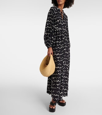 Abito lungo Urbania in seta con stampa | Max Mara