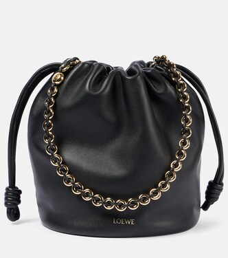 Flamenco Small leather bucket bag | Loewe