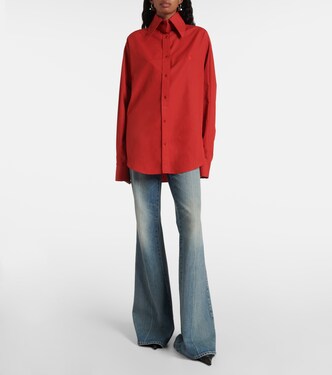 Camicia oversize in popeline di cotone | McQueen