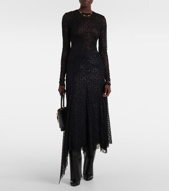 Monogram 72 Glitter sheer mesh bodysuit | Givenchy
