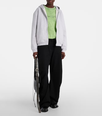 Sudadera de algodón con cremallera | Acne Studios