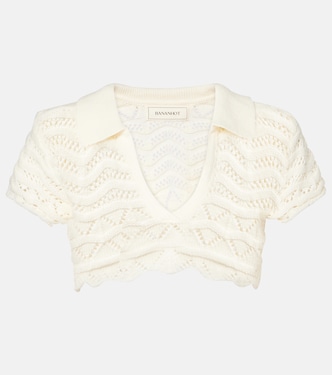 Cropped-Top Coco aus einem Baumwollgemisch | Bananhot