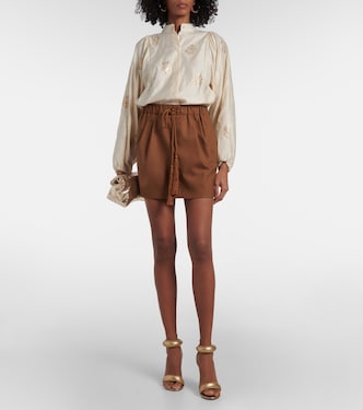 Tabarin wool and silk-blend miniskirt | Max Mara