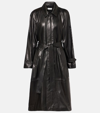Isolde belted leather coat | Nour Hammour