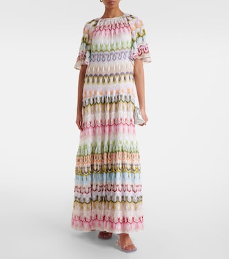 Maxikleid aus Häkelstrick | Missoni