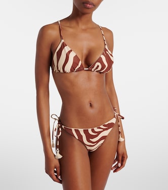 Top bikini Konibo con stampa | Johanna Ortiz