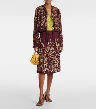 Giacca in seta con paillettes | Dries Van Noten
