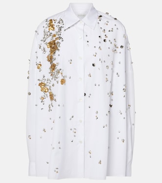 Camicia in popeline di cotone con applicazioni | Dries Van Noten
