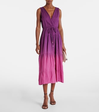 Vestido midi Marilyn de gasa de algodón | Velvet