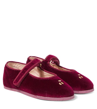 Bailarinas Mary Jane Ellaro de terciopelo | Bonpoint