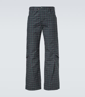 Kraner checked cotton-blend wide-leg pants | Kiko Kostadinov