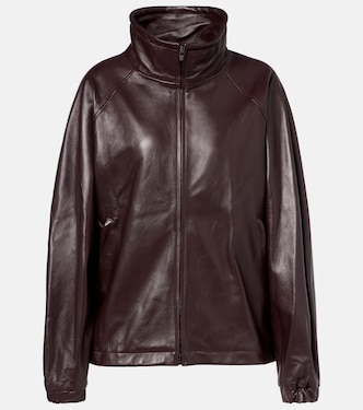 Oversize-Bomberjacke aus Leder | Magda Butrym