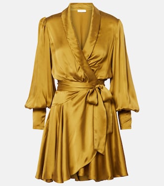 Wickelkleid aus Seidensatin | Zimmermann