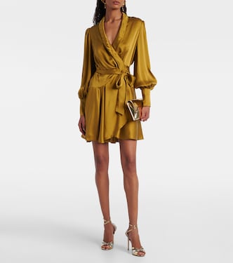Wickelkleid aus Seidensatin | Zimmermann