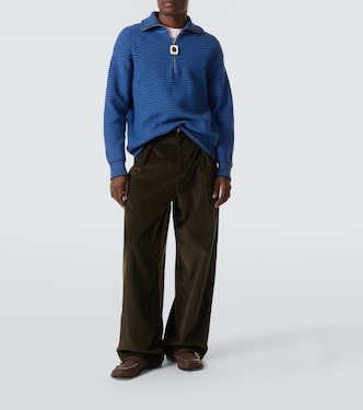 Cotton corduroy wide-leg pants | JW Anderson