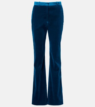 Cotton-blend velvet flared pants | Rabanne