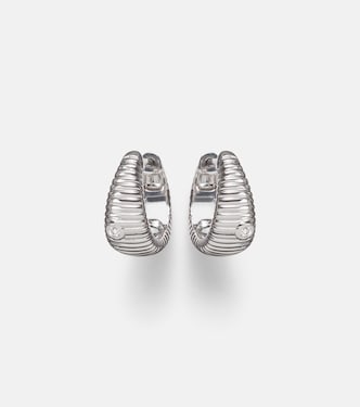 Ohrringe Berlingot Nano aus 9kt Weißgold mit Diamanten | Yvonne Léon