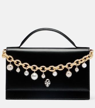 Sac Skull Small en cuir à ornements | McQueen