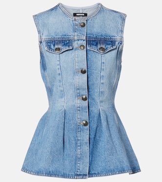 Zoey peplum denim top | Rotate