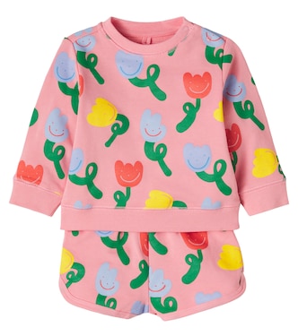 Baby Set aus Sweatshirt und Shorts aus Jersey | Stella McCartney Kids