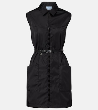 Re-Nylon belted zip-up minidress | Prada