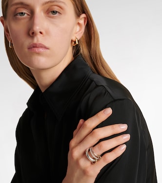 Anello Luna in oro 18kt e argento sterling con diamanti | Spinelli Kilcollin