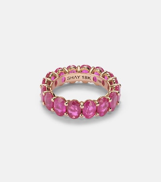 Bague Eternity en or 18 ct et rubis | Shay Jewelry
