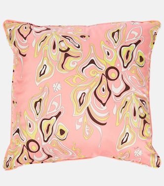 Printed silk twill pillow | Pucci