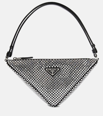 Etui Triangle mit Kristallen | Prada