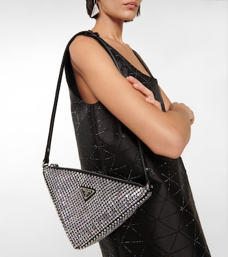 Borsa Triangle con cristalli | Prada