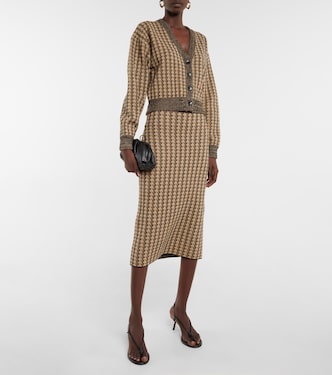 Cardigan en jacquard de laine | Victoria Beckham