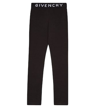 Logo cotton-blend leggings | Givenchy Kids