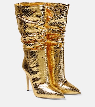 Botas de piel metalizada holgadas | Paris Texas