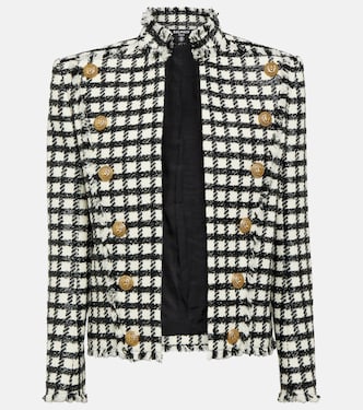 Prince of Wales tweed jacket | Balmain