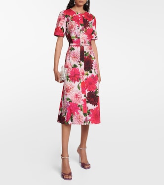 Cotton-blend poplin midi dress | Oscar de la Renta