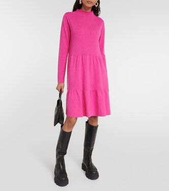 Mockneck wool and cashmere minidress | Jardin des Orangers