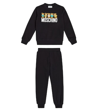 Teddy Bear cotton sweatshirt and sweatpants set | Moschino Kids