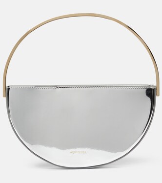 Purist Mini metallic leather shoulder bag | Aquazzura