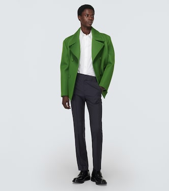 Pantaloni regular in mohair e lana | Valentino