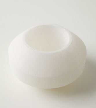 Medium alabaster tealight holder by Marie Michielssen | Serax