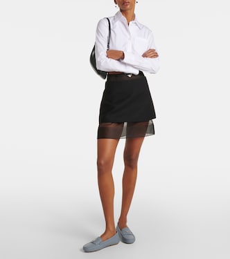 Mocassini in pelle con logo | Prada