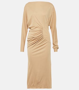 Vestido midi Oron de jersey fruncido | Khaite